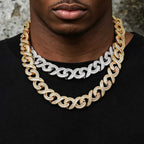 Infinity 15mm T-Cut Iced Cuban Link Chain