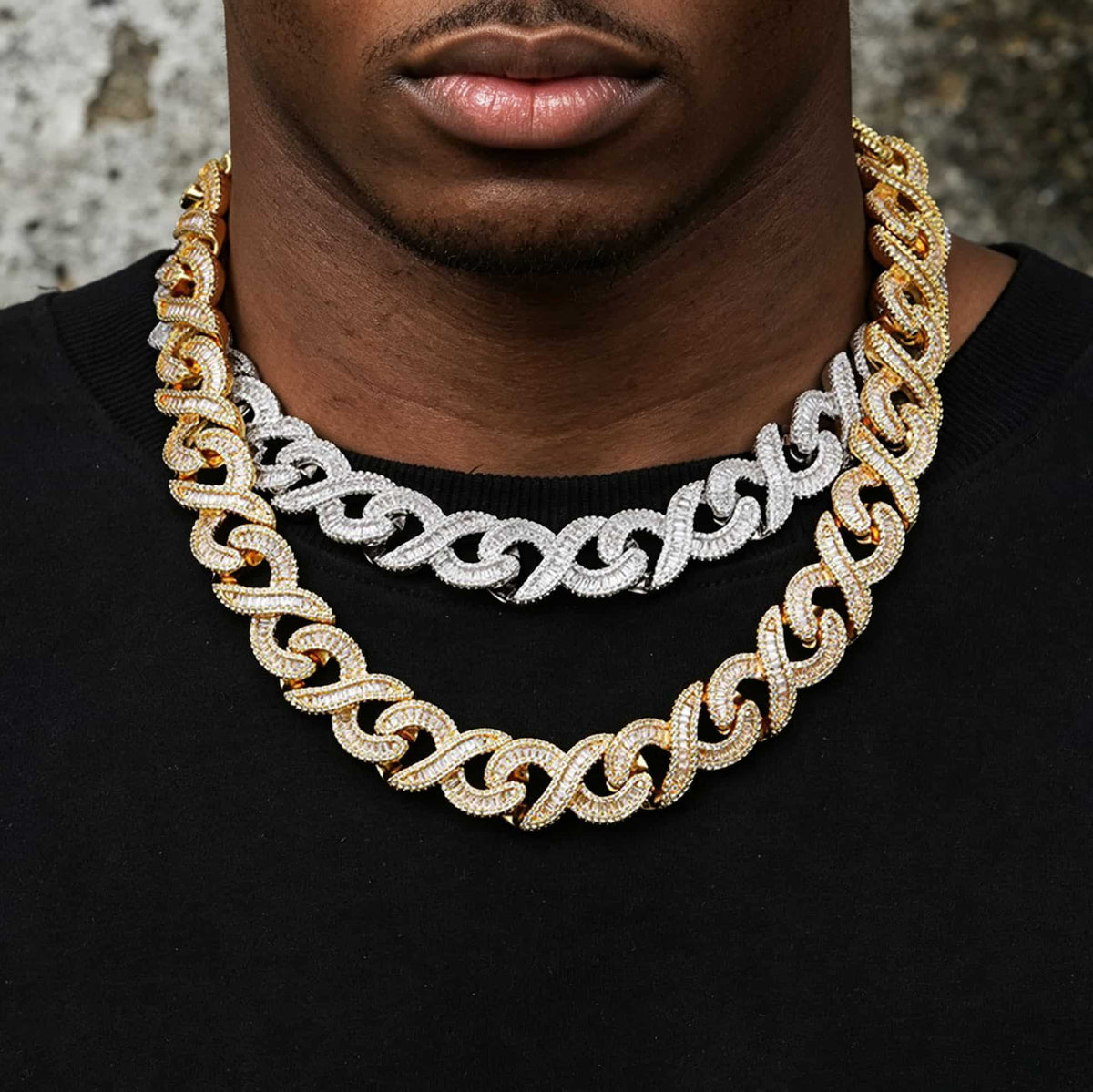 Infinity 15mm T-Cut Iced Cuban Link Chain