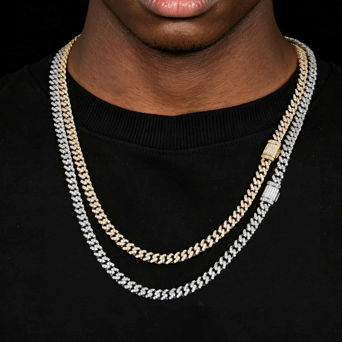 925S & VVS Moissanite 6MM Bling Cuban Link Chain