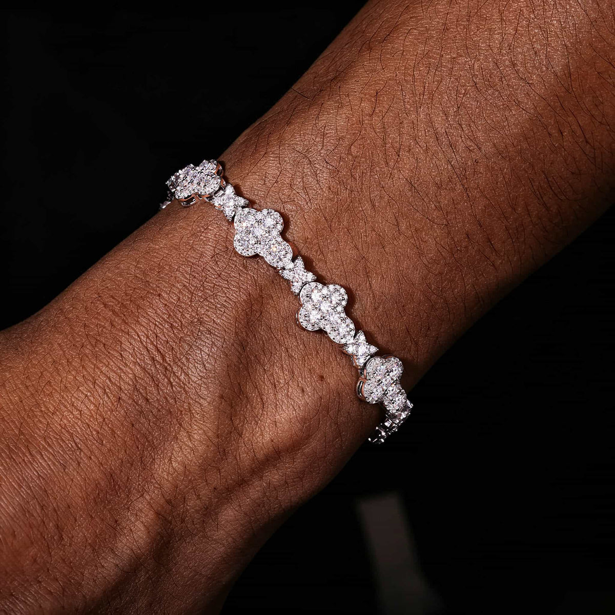 925S & VVS Moissanite Star Cross Bracelet