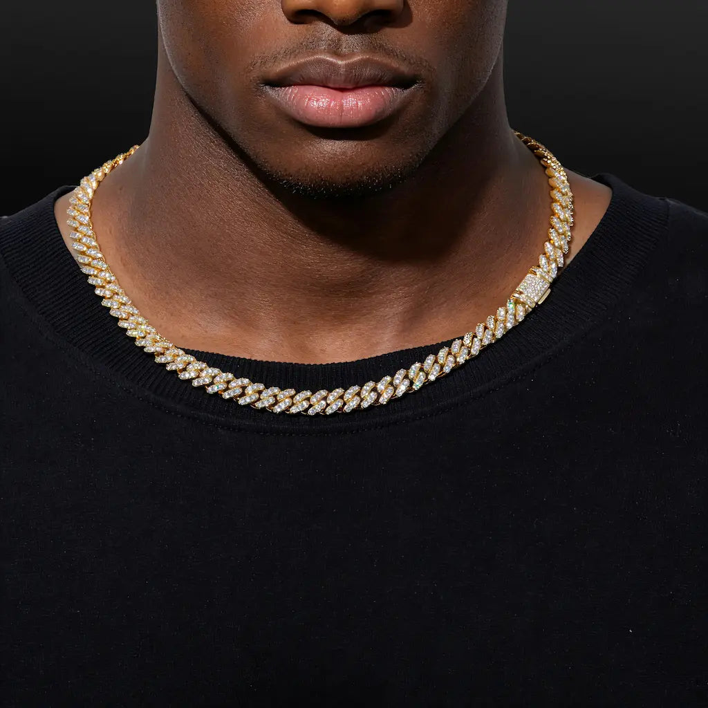 8mm Single-Row Seamless CZ Cuban Link Chain
