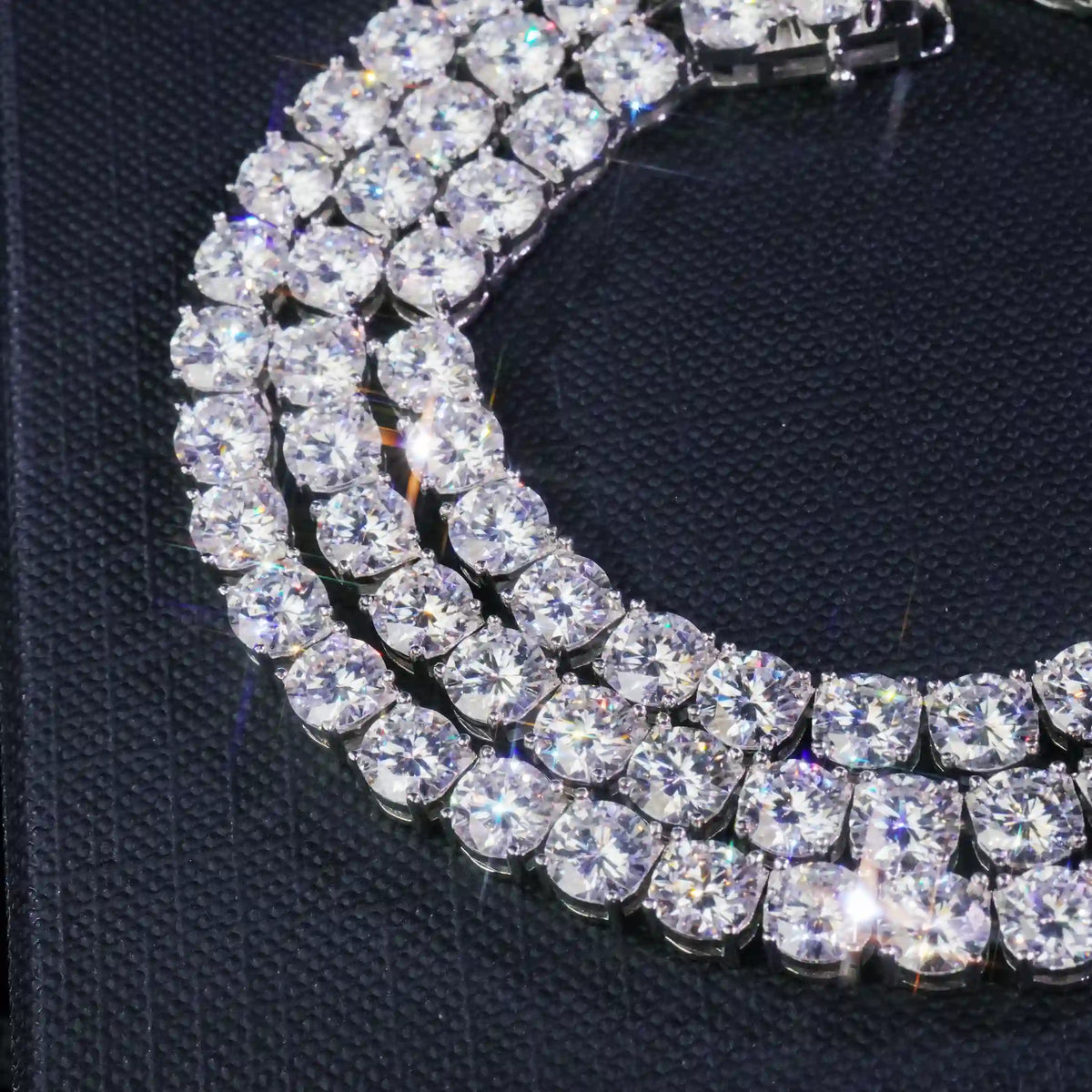 5mm VVS Moissanite Tennis Chain in 925 Sterling Silver