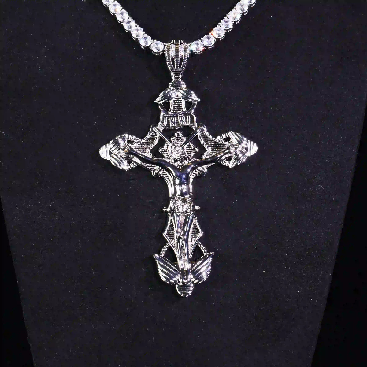 Hollow Jesus Cross Pendant
