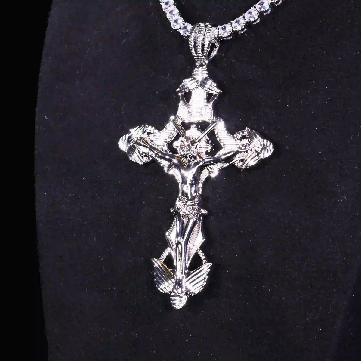Hollow Jesus Cross Pendant
