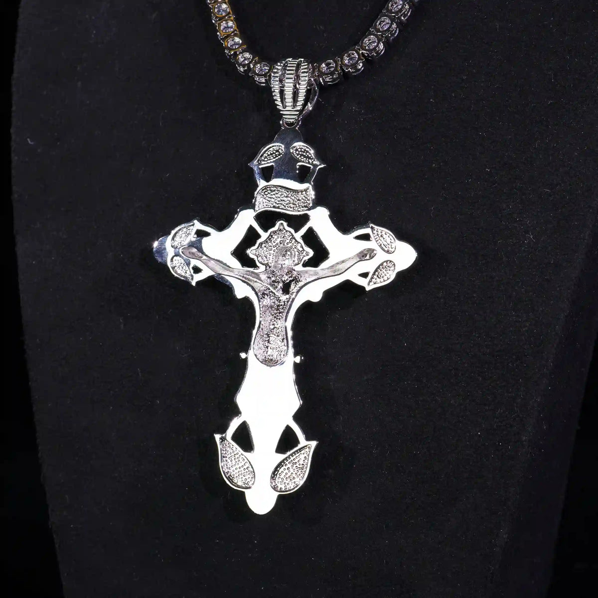 Hollow Jesus Cross Pendant