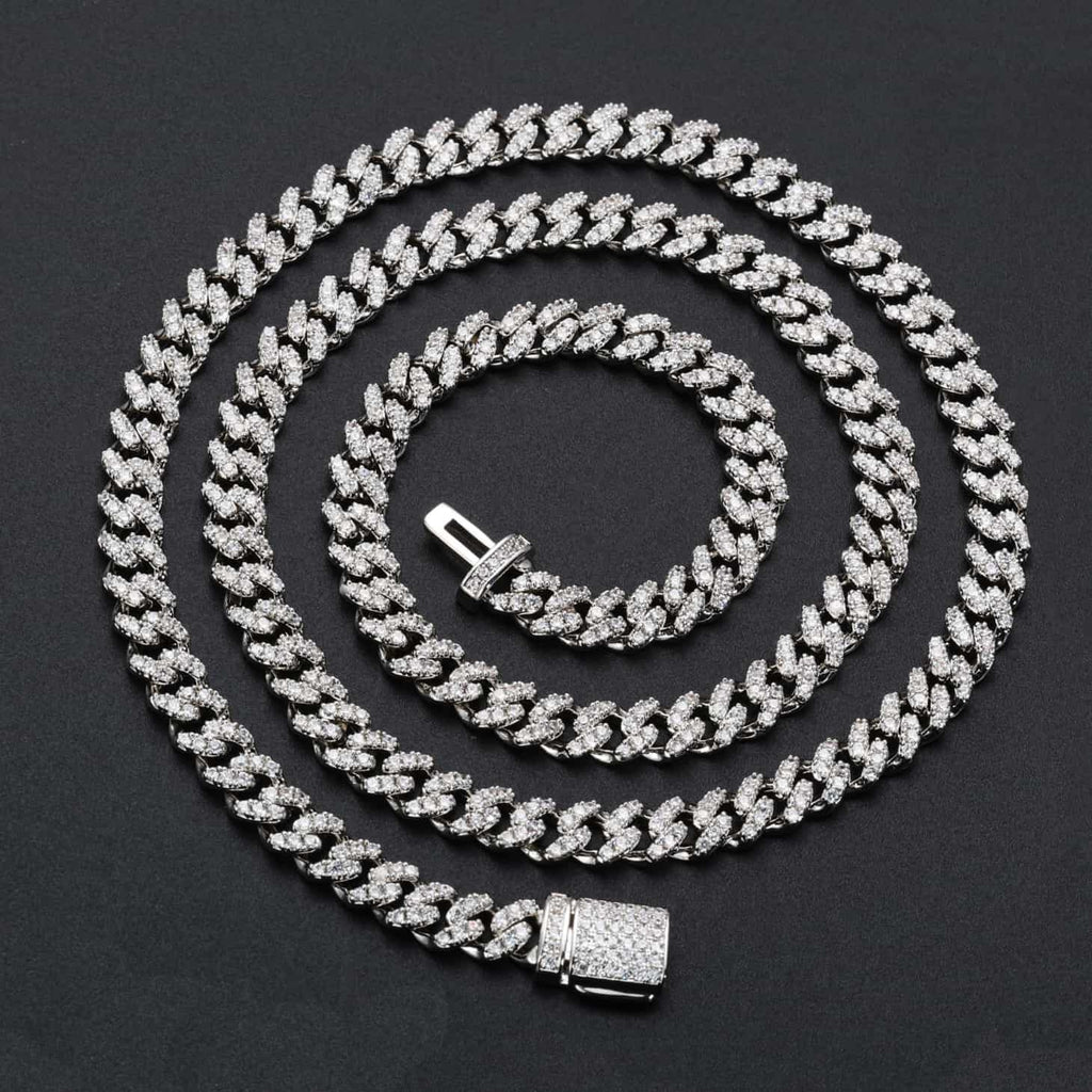 925S & VVS Moissanite 6MM Bling Cuban Link Chain