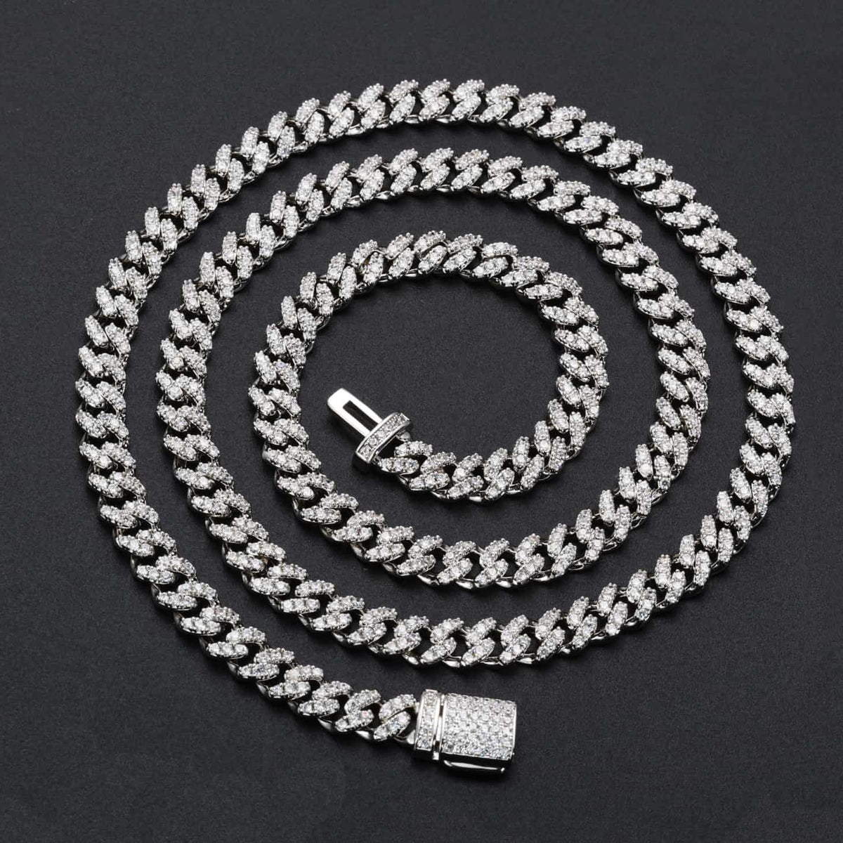 925S & VVS Moissanite 6MM Bling Cuban Link Chain