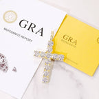925S & VVS Moissanite Cross Pendants