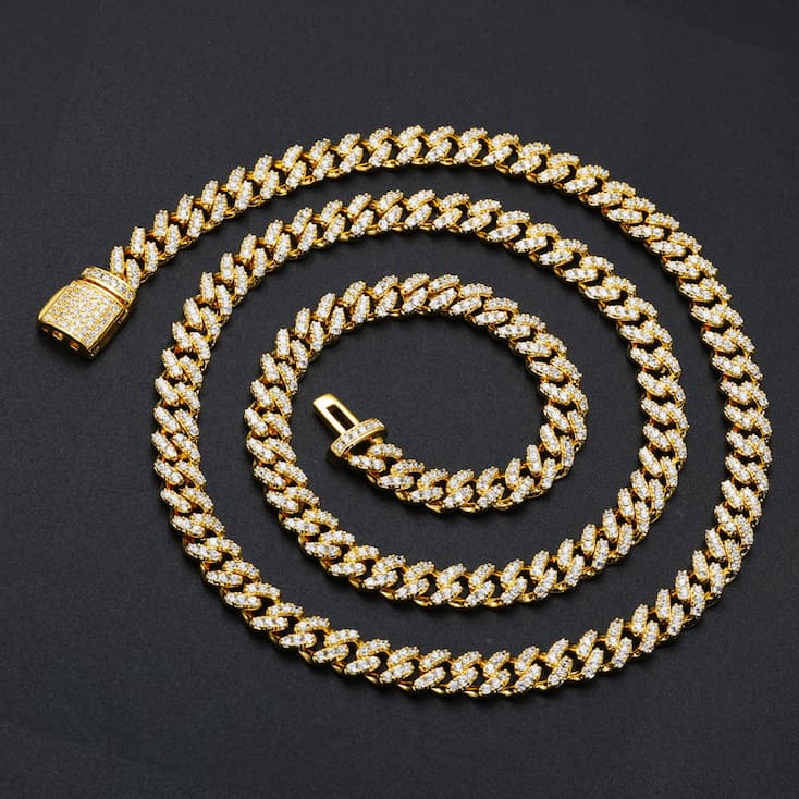 925S & VVS Moissanite 6MM Bling Cuban Link Chain