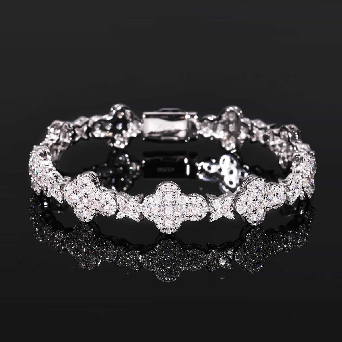925S & VVS Moissanite Star Cross Bracelet