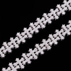 10mm VVS Moissanite Cross Link Bracelet in 925 Sterling Silver