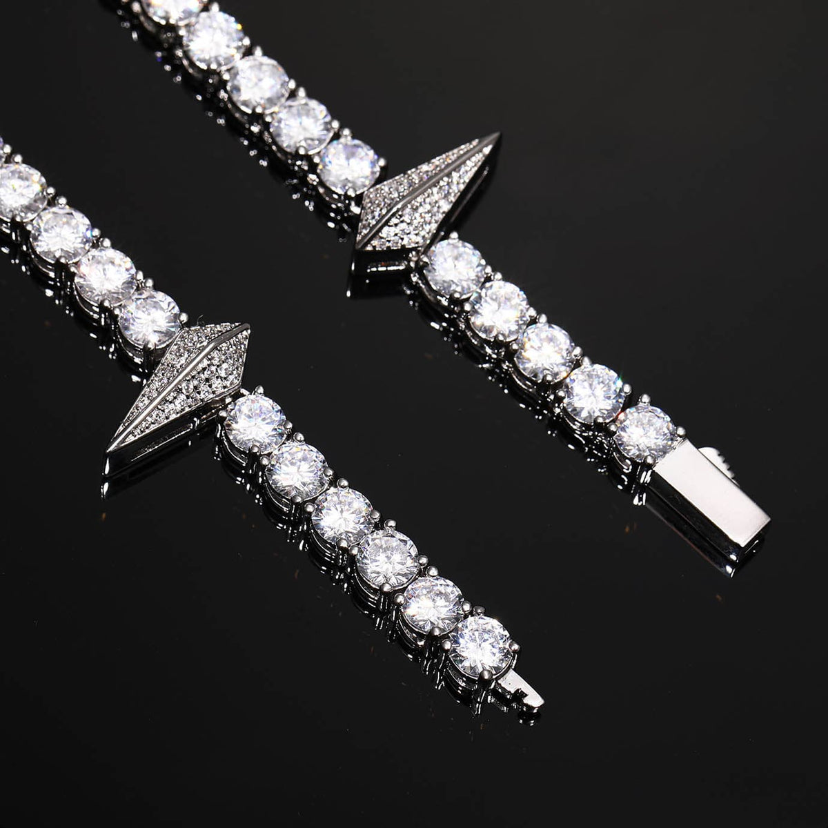 5mm Iced Out Spike Tennis Chain