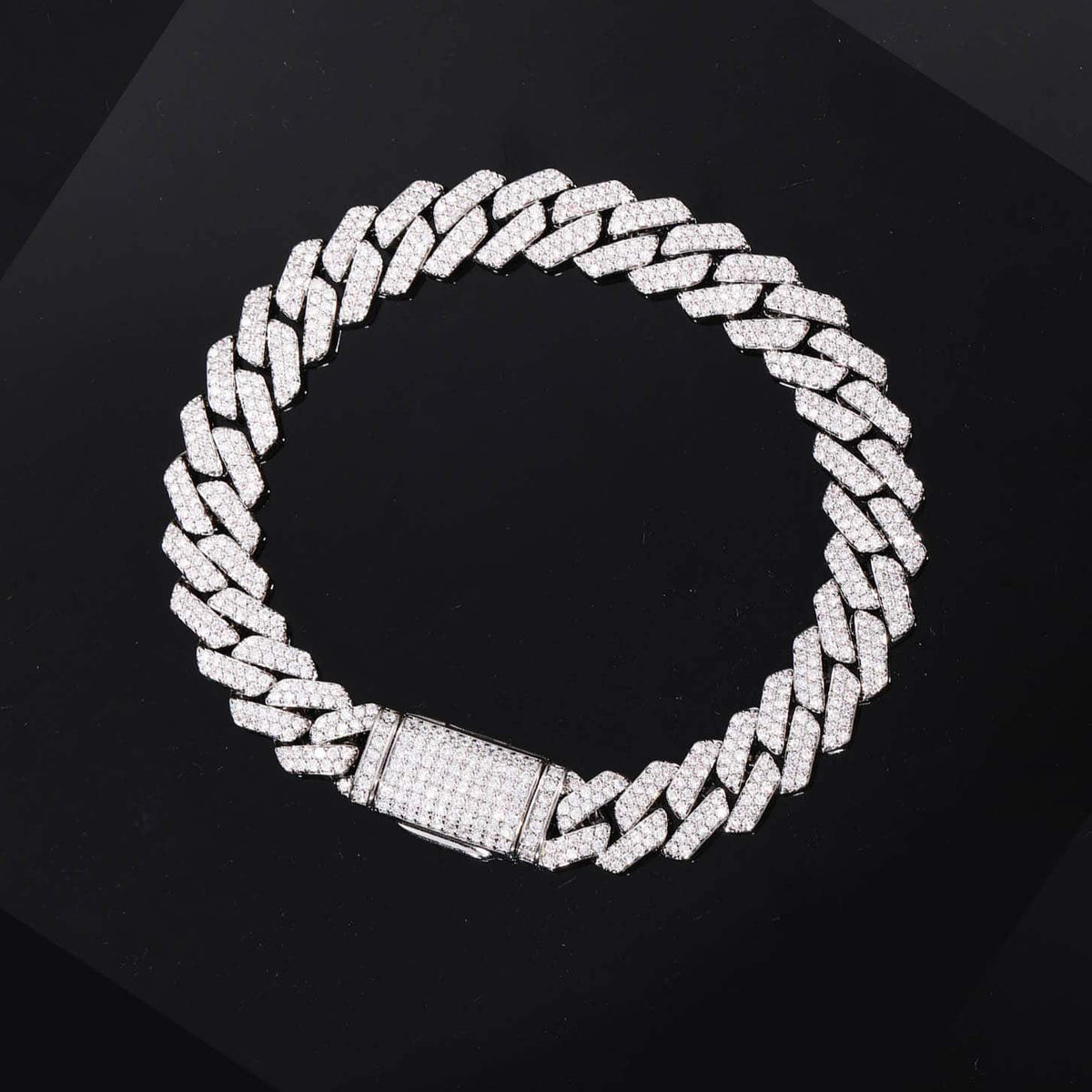 14mm Iced Out Cuban Link Bracelet