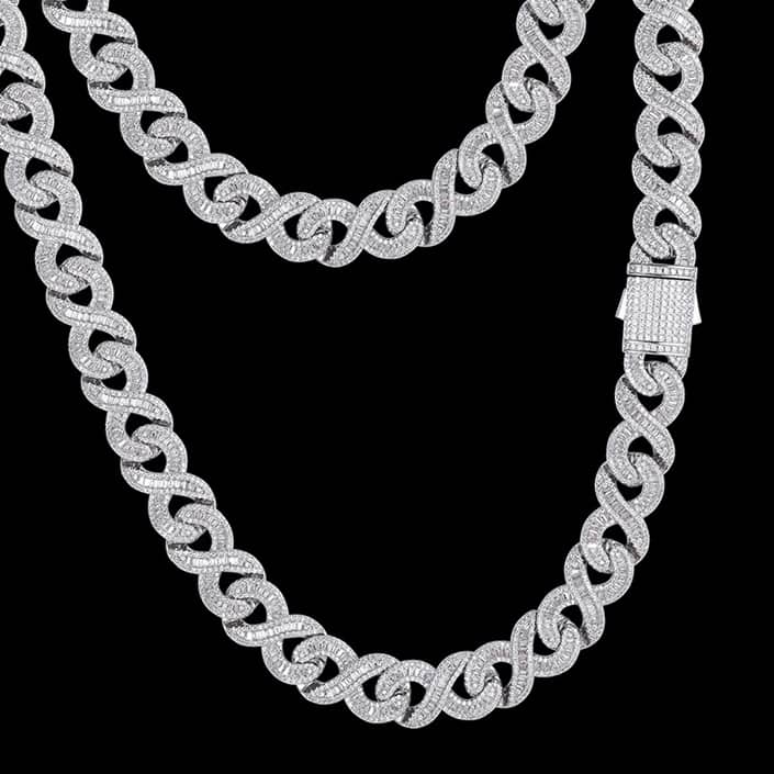 Infinity 15mm T-Cut Iced Cuban Link Chain