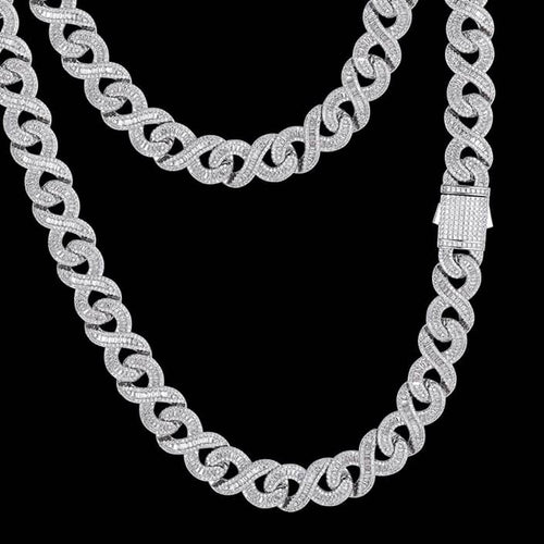 Infinity 15mm T-Cut Iced Cuban Link Chain
