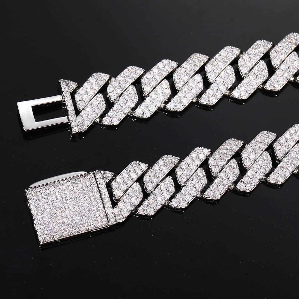 14mm Iced Out Cuban Link Bracelet