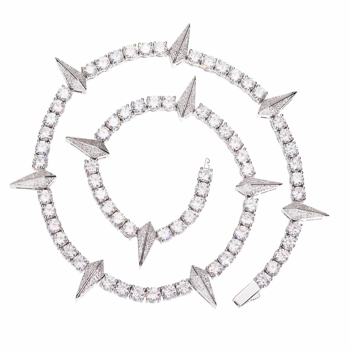 5mm Iced Out Spike Tennis Chain