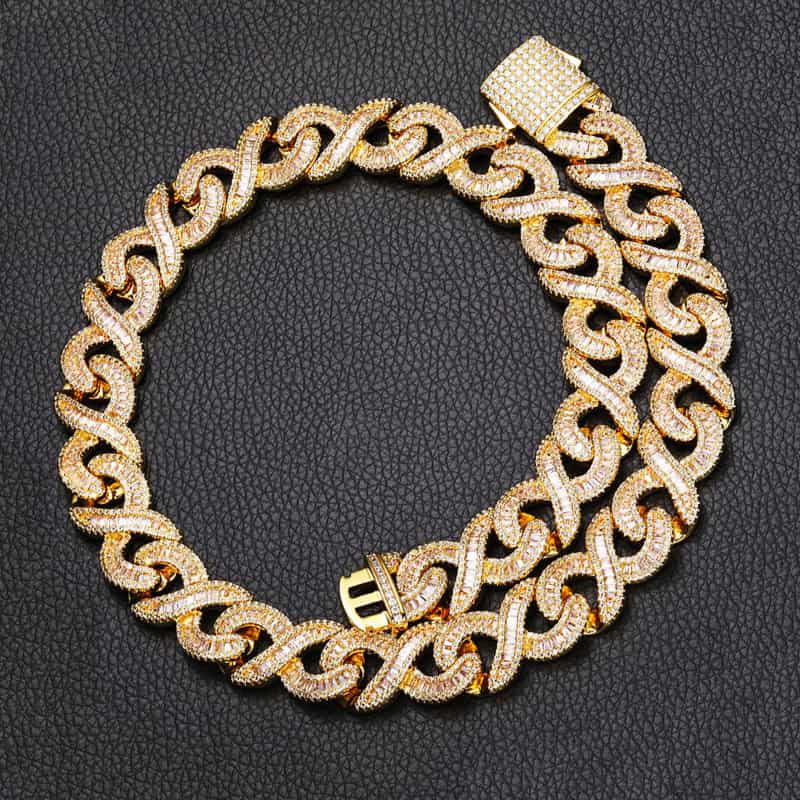 Infinity 15mm T-Cut Iced Cuban Link Chain