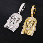 VVS Moissanite Jesus Piece Pendant in 925 Sterling Silver