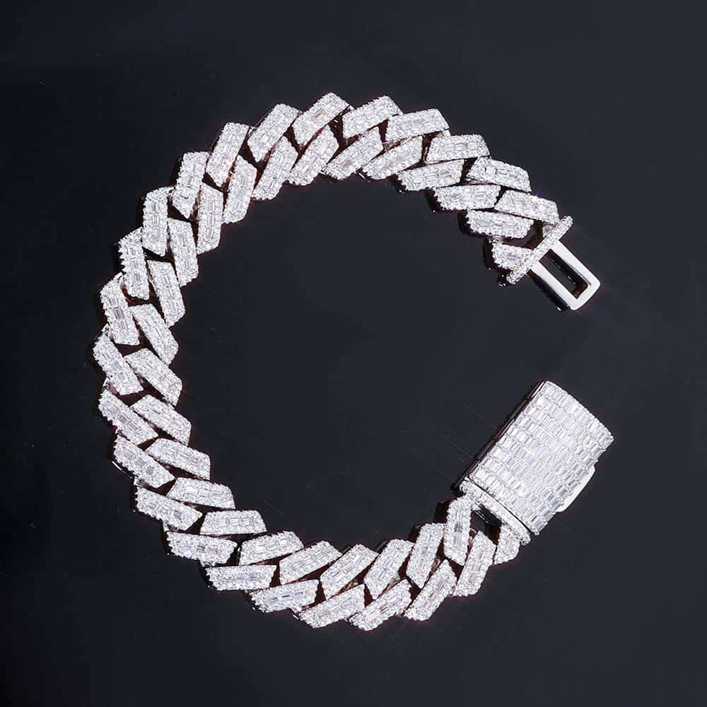 14mm Iced Out Cuban Link Bracelet
