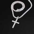 925S & VVS Moissanite Cross Pendants